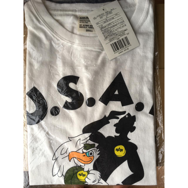 ALPHA INDUSTRIES(アルファインダストリーズ)の★新品★アルファ インダストリーズ Tシャツ MR.USAI サイズS メンズのトップス(Tシャツ/カットソー(半袖/袖なし))の商品写真