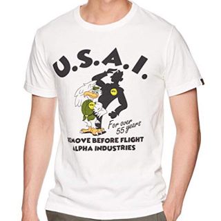 アルファインダストリーズ(ALPHA INDUSTRIES)の★新品★アルファ インダストリーズ Tシャツ MR.USAI サイズS(Tシャツ/カットソー(半袖/袖なし))