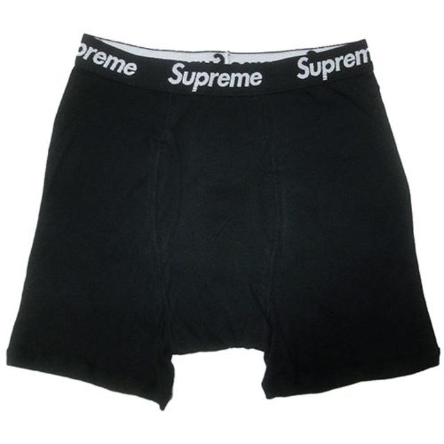 Supreme(シュプリーム)の今期SUPREMEシュプリーム×Hanesヘインズ別注ボクサーブリーフパンツ黒M メンズのアンダーウェア(ボクサーパンツ)の商品写真