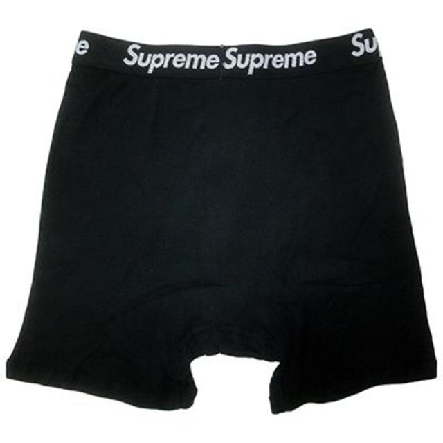 Supreme(シュプリーム)の今期SUPREMEシュプリーム×Hanesヘインズ別注ボクサーブリーフパンツ黒M メンズのアンダーウェア(ボクサーパンツ)の商品写真