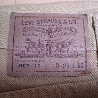 リーバイス(Levi's)の美品 90's Levi's リーバイス 606 カラーパンツ テーパード(デニム/ジーンズ)