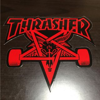 スラッシャー(THRASHER)の【縦10cm横9cm】THRASHER ステッカー(ステッカー)