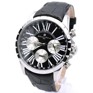 サルバトーレマーラ(Salvatore Marra)のサルバトーレマーラ 腕時計 メンズ ブランド ブラック 黒 革ベルト(腕時計(アナログ))