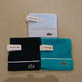 ラコステ(LACOSTE)の【新品・未使用】ラコステ ハンカチ 3枚(ハンカチ/ポケットチーフ)