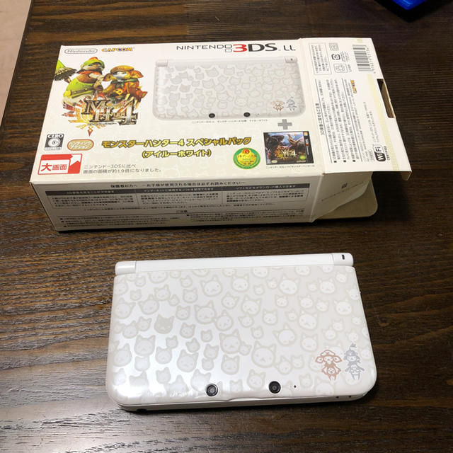 ニンテンドー3DS - 3DS LL モンスターハンター4 スペシャルパック アイルーホワイトの通販 by レオン2910's shop