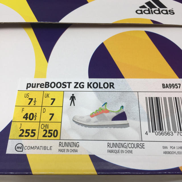 adidas(アディダス)の未使用 PURE BOOST ZG KOLOR 25.5 メンズの靴/シューズ(スニーカー)の商品写真