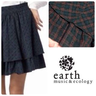 アースミュージックアンドエコロジー(earth music & ecology)のearth♡フリルスカート(ミニスカート)