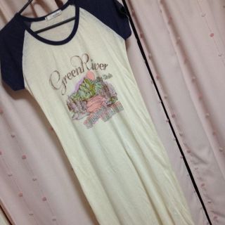 ミスティウーマン(mysty woman)のTシャツワンピ(ロングワンピース/マキシワンピース)