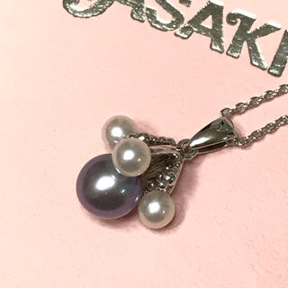 タサキ(TASAKI)の田崎真珠 タサキ シルバー パール ペンダント ネックレス 真珠 ベビーパール(ネックレス)