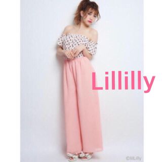 リルリリー(lilLilly)のM様専用【lilLilly】リルリリー人気完売品♡シフォンフレアパンツ♡(カジュアルパンツ)