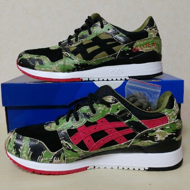 asics(アシックス)の☆新品・未使用☆ atmos GEL-LYTE III GREEN CAMO メンズの靴/シューズ(スニーカー)の商品写真