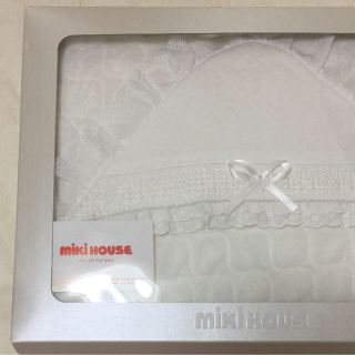 ミキハウス(mikihouse)の3時までのSALE💕新品、未使用‼️✨  ミキハウス アフガン おくるみ(おくるみ/ブランケット)