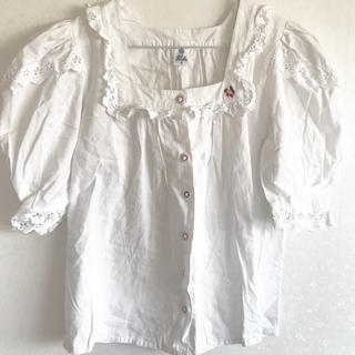 サンタモニカ(Santa Monica)のコットンブラウス vintage(シャツ/ブラウス(半袖/袖なし))