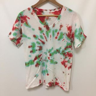 ヘインズ(Hanes)の夏の大定番 タイダイTシャツ Hanesヘインズ カラフル プリントT US古着(Tシャツ/カットソー(半袖/袖なし))