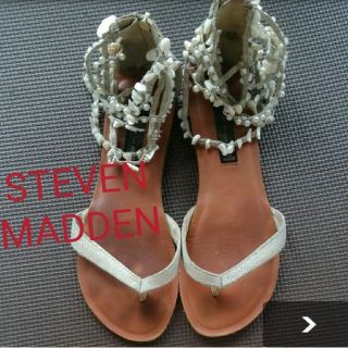 スティーブマデン(Steve Madden)のSTEVEN MADDEN サンダル　ミュール　ぺたんこ　ローヒール(サンダル)