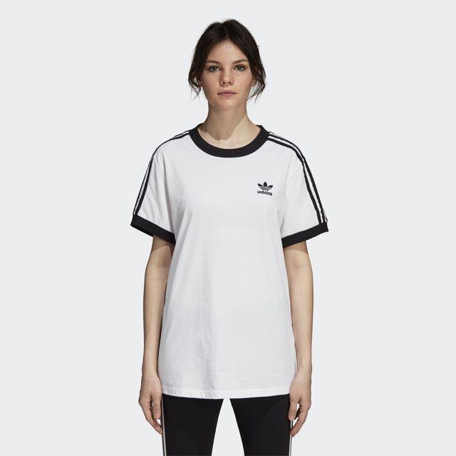 adidas(アディダス)のS【新品/即日発送OK】adidas オリジナルス レディース Tシャツ3 白 レディースのトップス(Tシャツ(半袖/袖なし))の商品写真