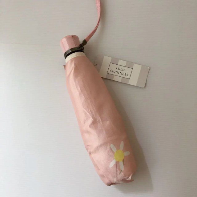 LULU GUINNESS(ルルギネス)の新品タグ ⭐️ ルルギネス  折りたたみ傘 マーガレット ピンク 雨傘 レディースのファッション小物(傘)の商品写真