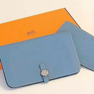 エルメス(Hermes)のエルメス ドゴン ブルージーン コインケース付き(財布)