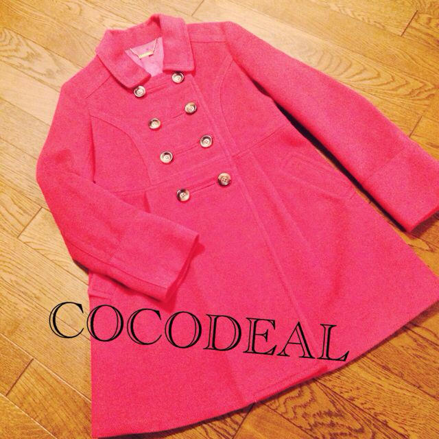 COCO DEAL(ココディール)のCOCODEAL♡ピンクコート レディースのジャケット/アウター(ピーコート)の商品写真