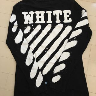 オフホワイト(OFF-WHITE)のOff-White スプレーロングTシャツ(Tシャツ/カットソー(七分/長袖))