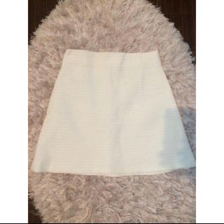 ザラ(ZARA)のZARA ホワイトスカート XS 美品♡(ミニスカート)