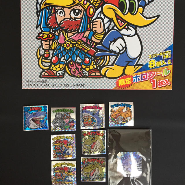 ユニバーサルマン ビックリマンチョコ usj限定 空箱とシール8枚とホロ1枚 | フリマアプリ ラクマ ユニバーサルマン ビックリマンチョコ usj限定 空箱とシール8枚とホロ1枚 | フリマアプリ ラクマ