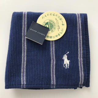 ラルフローレン(Ralph Lauren)のRALPH LAUREN コットンタオルハンカチ 新品(ハンカチ/ポケットチーフ)