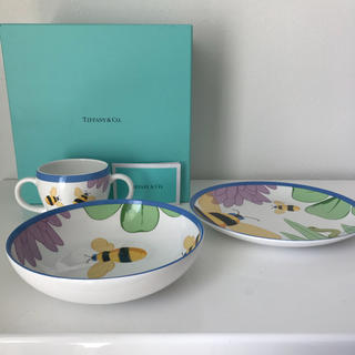 ティファニー(Tiffany & Co.)のレア！ティファニー ベビー 食器 ３点セット(食器)