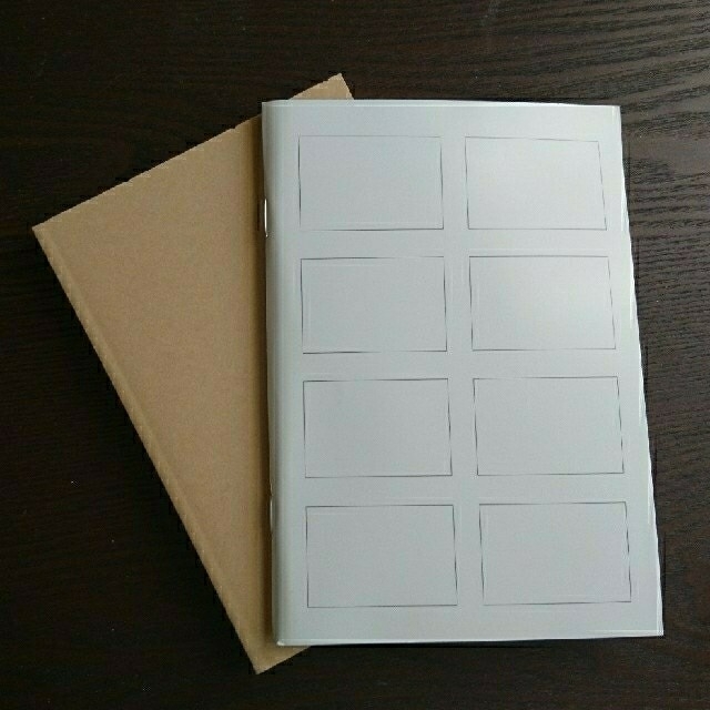 MUJI (無印良品)(ムジルシリョウヒン)の【未使用】無印良品 4コマノート&単行本ノート 2冊セット インテリア/住まい/日用品の文房具(ノート/メモ帳/ふせん)の商品写真