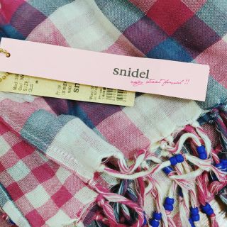 スナイデル(SNIDEL)のsnidel スナイデル 新品 大判コットンストール(ストール/パシュミナ)