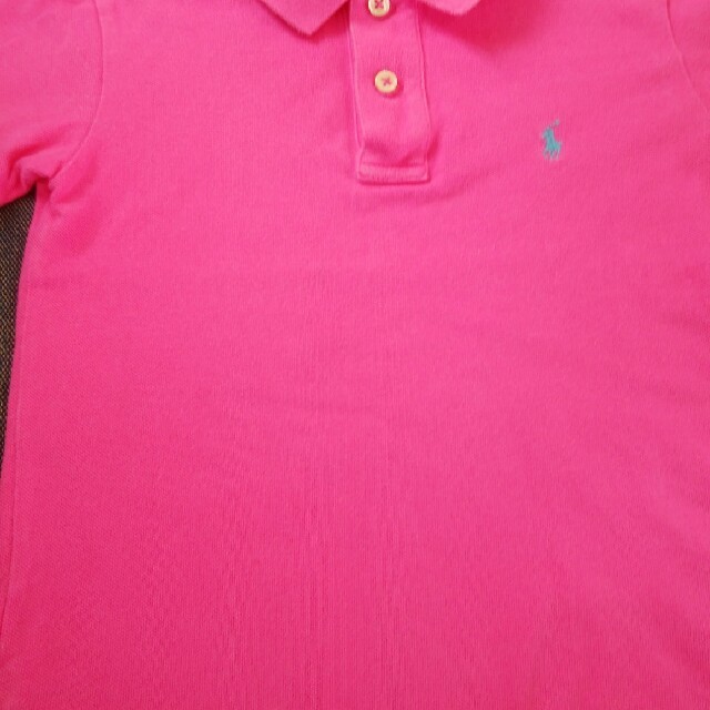 POLO RALPH LAUREN(ポロラルフローレン)のPolo RalphLauren 5　男の子　ピンクポロシャツ キッズ/ベビー/マタニティのキッズ服男の子用(90cm~)(Tシャツ/カットソー)の商品写真