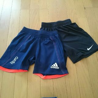 アディダス(adidas)のサッカー ハーフパンツ★ 130 adidas NIKE 2枚セット(ウェア)