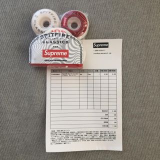 シュプリーム(Supreme)の【supreme × spitfire】classic wheels 51mm(スケートボード)