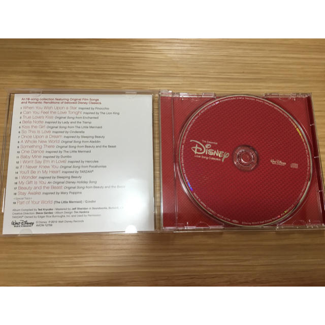 Disney(ディズニー)のディズニー ラブソングコレクション エンタメ/ホビーのCD(ポップス/ロック(洋楽))の商品写真