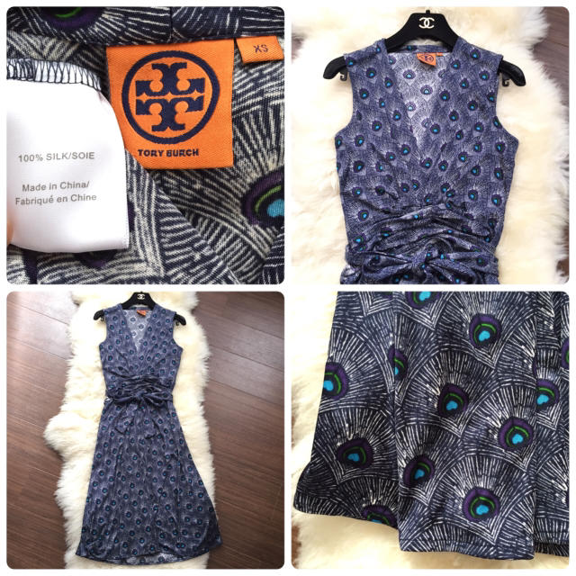 Tory Burch(トリーバーチ)の【美品】シルク100%♡トリーバーチ♡サイズXS ワンピース｡♪:*° レディースのワンピース(ひざ丈ワンピース)の商品写真