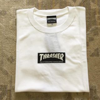 スラッシャー(THRASHER)のThrasher Box Logo Tee White M 新品未使用(Tシャツ/カットソー(半袖/袖なし))