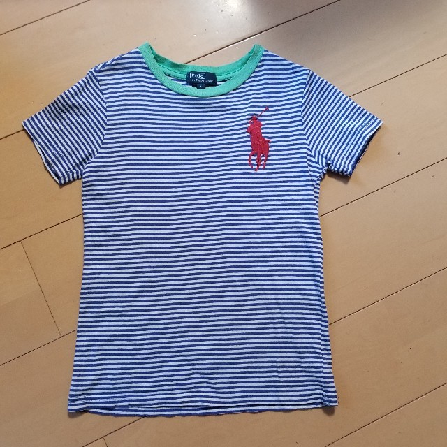 Ralph Lauren(ラルフローレン)のラルフローレン7歳用ストライプT キッズ/ベビー/マタニティのキッズ服男の子用(90cm~)(Tシャツ/カットソー)の商品写真