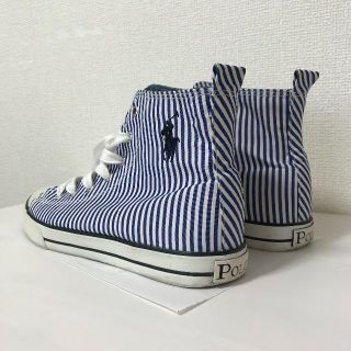 ポロラルフローレン(POLO RALPH LAUREN)の珍しいデザイン☆ ラルフローレン　ハイカットスニーカー　 24. 5cm(スニーカー)