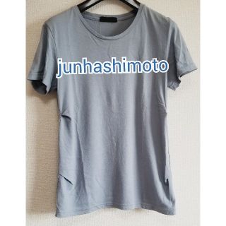 ジュンハシモト(junhashimoto)のjunhashimoto クルーネックTシャツ　ブルー(Tシャツ/カットソー(半袖/袖なし))