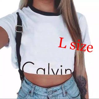 カルバンクライン(Calvin Klein)のカルバンクライン ヘソ出しTシャツ(Tシャツ(半袖/袖なし))