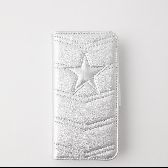 moussy(マウジー)の☆ままぴちさま早期相談品☆STAR MOTIF PHON CASE シルバー スマホ/家電/カメラのスマホアクセサリー(iPhoneケース)の商品写真