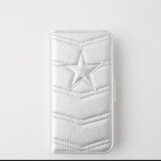 マウジー(moussy)の☆ままぴちさま早期相談品☆STAR MOTIF PHON CASE シルバー(iPhoneケース)