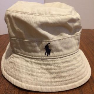 ポロラルフローレン(POLO RALPH LAUREN)のポロラルフローレン  帽子 キッズ ベビー 48cm 中古 ベージュ 男女兼用(帽子)