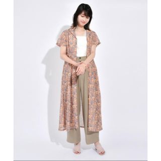 ミスティック(mystic)の花柄シャツワンピース(ロングワンピース/マキシワンピース)