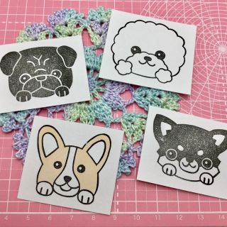 セミオーダー♡動物文字入れ③＊unikoの消しゴムはんこ