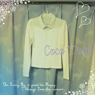 ココディール(COCO DEAL)の【美品】Coco Deal 愛されトップ(シャツ/ブラウス(長袖/七分))