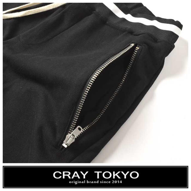 CRAY TOKYO ブラック ドローストリング ヘビーテリースウェットショーツ メンズのパンツ(ショートパンツ)の商品写真