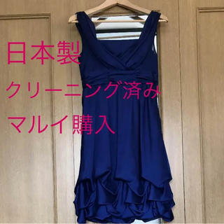 ランバン(LANVIN)の日本製 マルイ ワンピース ドレス 結婚式(ミディアムドレス)