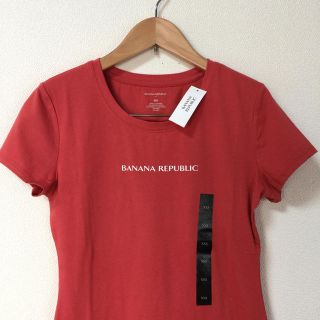 バナナリパブリック(Banana Republic)の新品✨バナリパ ロゴTシャツ / オレンジ(Tシャツ(半袖/袖なし))