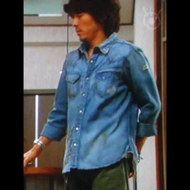 TMT - 山下智久 藤木直人着 13SSクラッシュデニムシャツの通販 TMT - 山下智久 藤木直人着 13SSクラッシュデニムシャツの通販